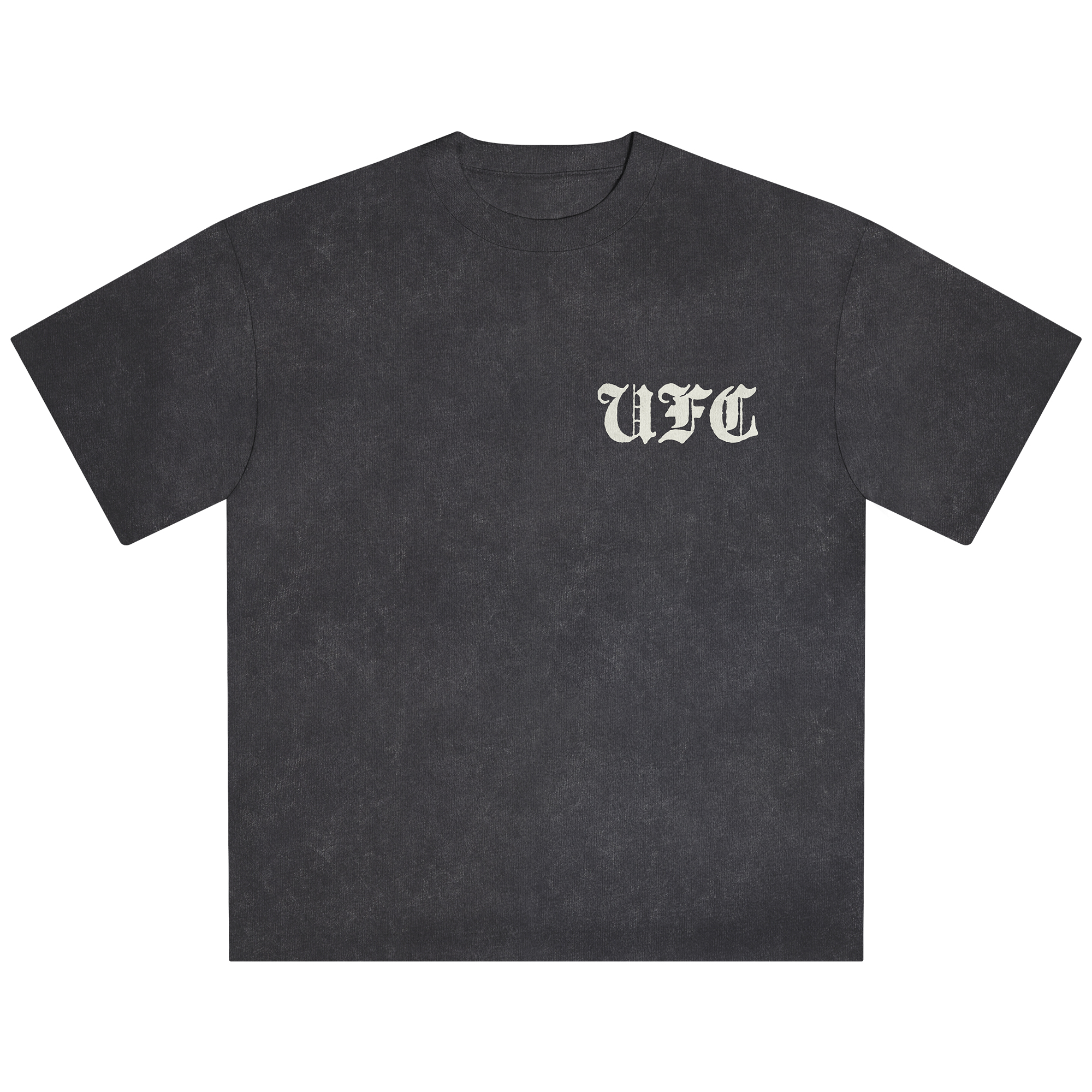Herren-T-Shirt „UFC Passion and Determination Snow Wash“ in Heather Black Image