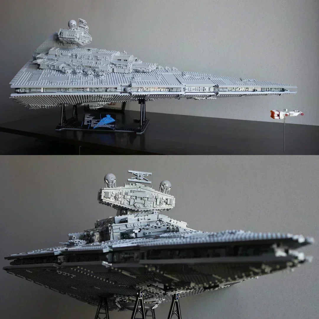 Moc 75252 UCS Imperialer Zerstörer Display Bausteine Spielzeug Super Großartiges Ultimatives Raumschiff Weihnachts- und Geburtstagsgeschenke Image