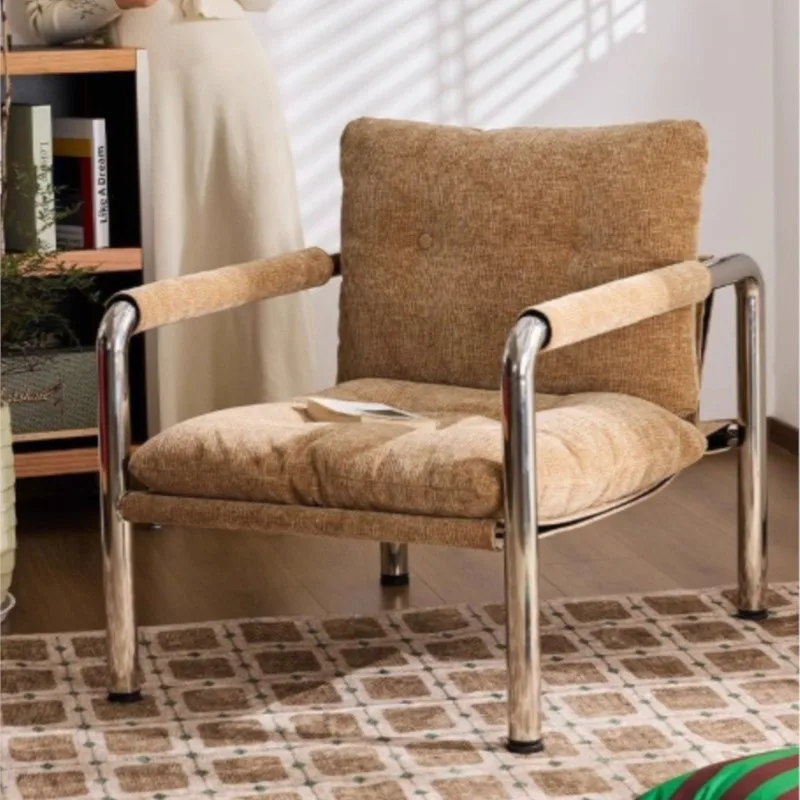 MOMO Neuer Bauhaus-Loungesessel im italienischen Stil, Wohnzimmer, fauler Einzelsofastuhl, leichter Luxus-Sofastuhl mit Premium-Feeling Image