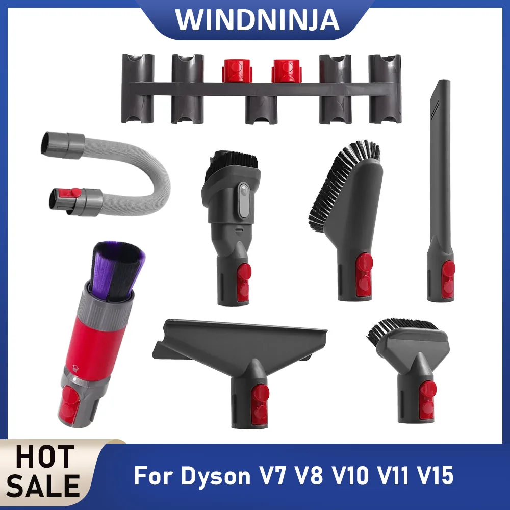Verschiedene Saugkopf-Sets Passend für Dyson V7 V8 V10 V11 V15 Teleskop-Verlängerungsrohr Handstaubsauger Teil für Spaltreinigung Image