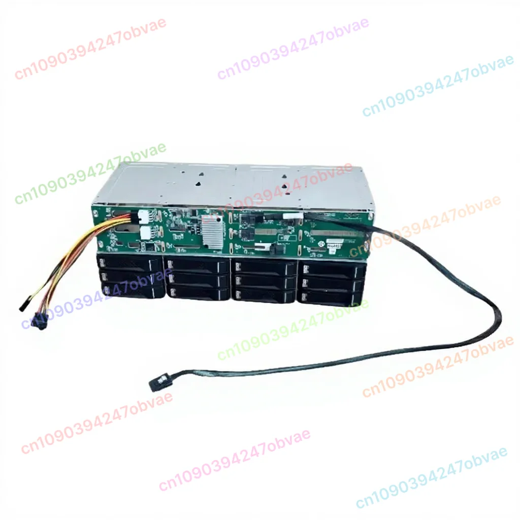 12-Bay 3,5-Zoll 6Gb Festplattengehäuse 12Gb Speicher NAS CDN Hot-Swap-fähiger SAS/SATA Daisy-Chain (gebraucht, 95% neu) Image