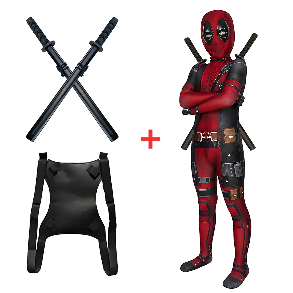 Hochwertiges Film-Deadpool-Superhelden-Kostüm Cosplay-Kostüm Deadpool-Anzug Jumpsuit Deadpool-Kostüm Geschenk Image