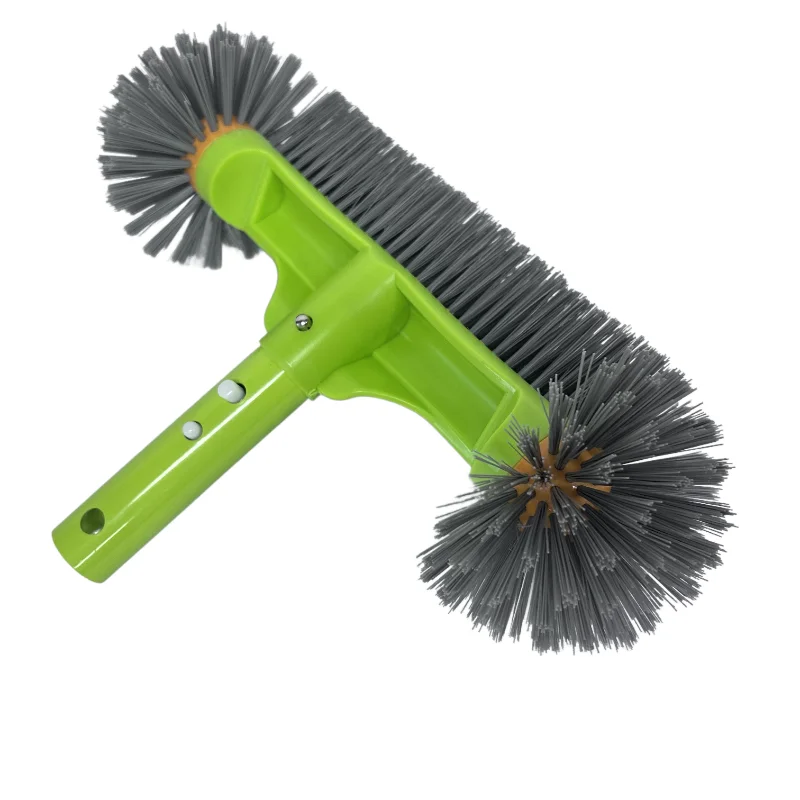 Robuste 13-Zoll-Poolbürste mit abnehmbarem Griff – 7 Reihen hochwertige Nylonborsten zum Reinigen von Wänden, Fliesen und Böden