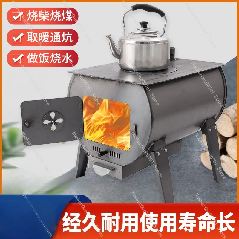 Holzofen für den Innenbereich zur Winterheizung, rauchfreier Kohle- und Brennholzbrenner, Kaminheizung für den Innenbereich