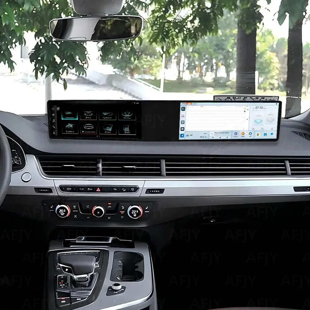 Neue Große 24,6 "Android Auto Für Audi Q7 2016 2017 2018-2020 Carplay Auto Radio Stereo GPS HD Touchscreen Navigation Gerät & BT 5,0