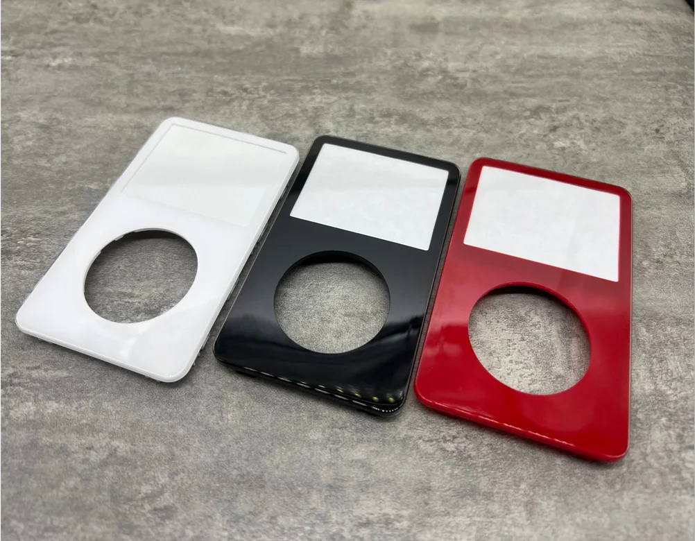 Schwarz, rot, weiß, Kunststoff-Frontblende, Gehäuseabdeckung, Linsenfenster für iPod 5. Generation, Video 30 GB, 60 GB, 80 GB U2 Image