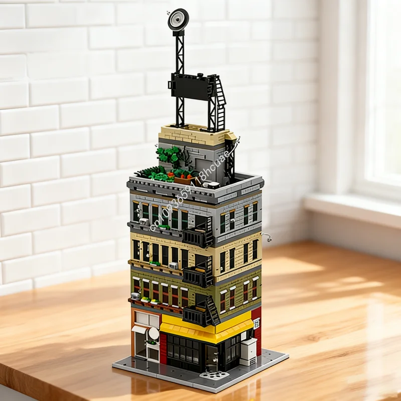 3735 stücke MOC Super Heroes Marvelled Spider Bemannte Bodega Wohnung Modulare Modell Bausteine Bau Spielzeug Weihnachten Geschenke Image