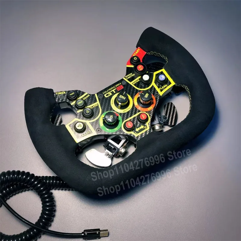 Simulierte Racing Lenkradsteuerung PC Racing Game HUB Paddle Shifter für Fanatec Simagic Moza Huracan GT3 F1 Image