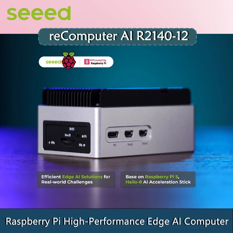 reComputer AI R2140-12 – Raspberry Pi Hochleistungs-Edge-AI-Computer basierend auf Raspberry Pi 5 Image