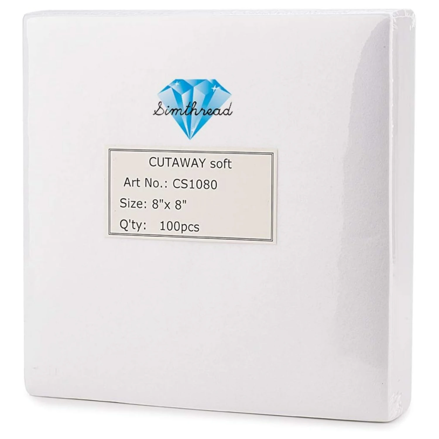 Simthread Cut Away Stickereisator-Rückseitenlage – Gewicht 2,8 Unzen Image