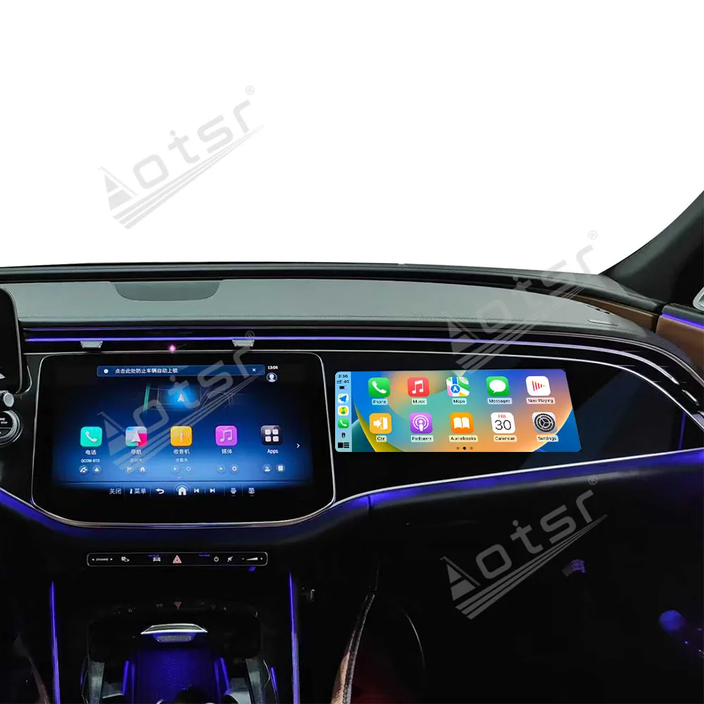 Für Mercedes-Benz E-Klasse 2024 12,3-Zoll-Beifahrer-Entertainment-Bildschirm mit CarPlay, Android Auto & HD-Touchscreen Multimedia-Insposys Image