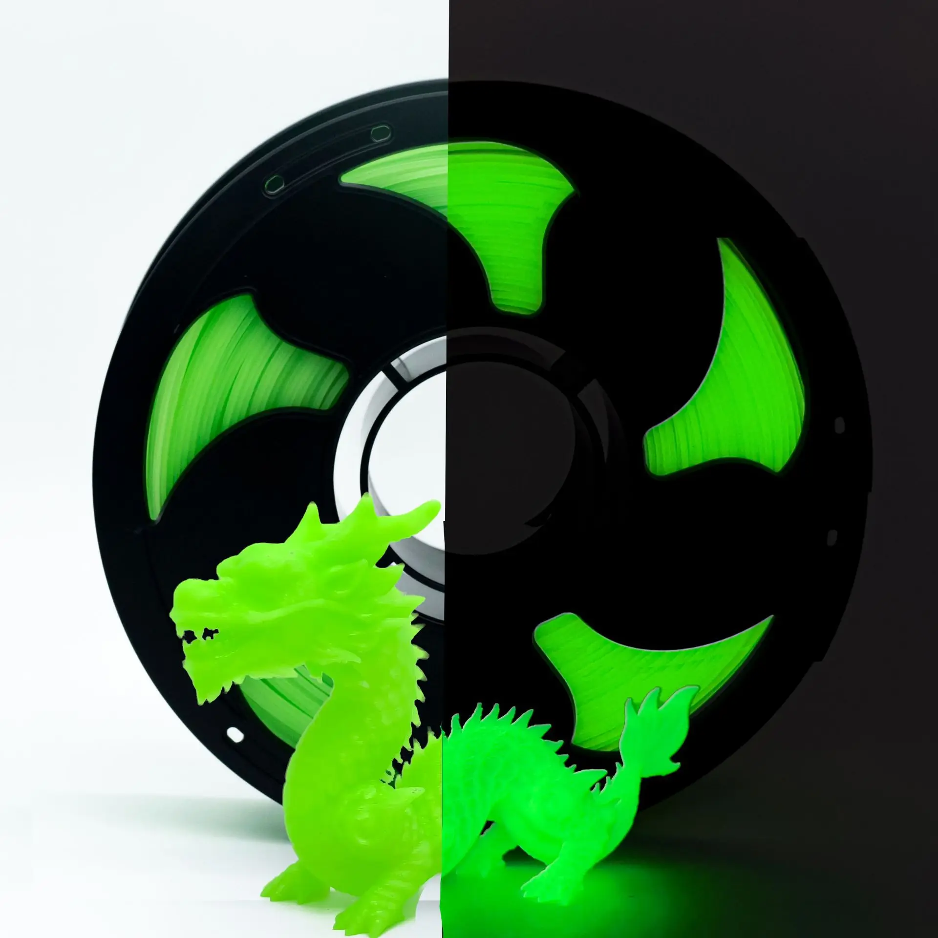 Fluoreszierendes PLA-Filament 1,75mm für 3D-Drucker Material 250g Leuchteffekt Leuchtet in Dunkler Umgebung 3D-Druckzubehör Image