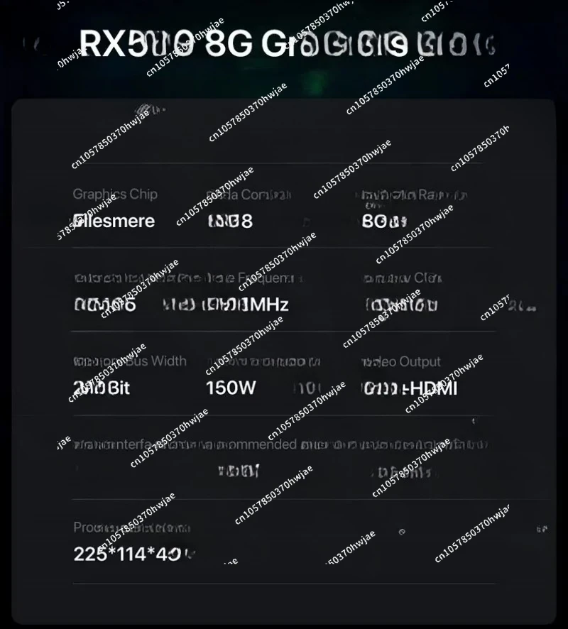 Grafikkarte 8 GB GDDR6 Video Dual Fan DP Gaming Desktop RX6600XT 5700xt 6650XT RX580 RX550 Neue GPU Image