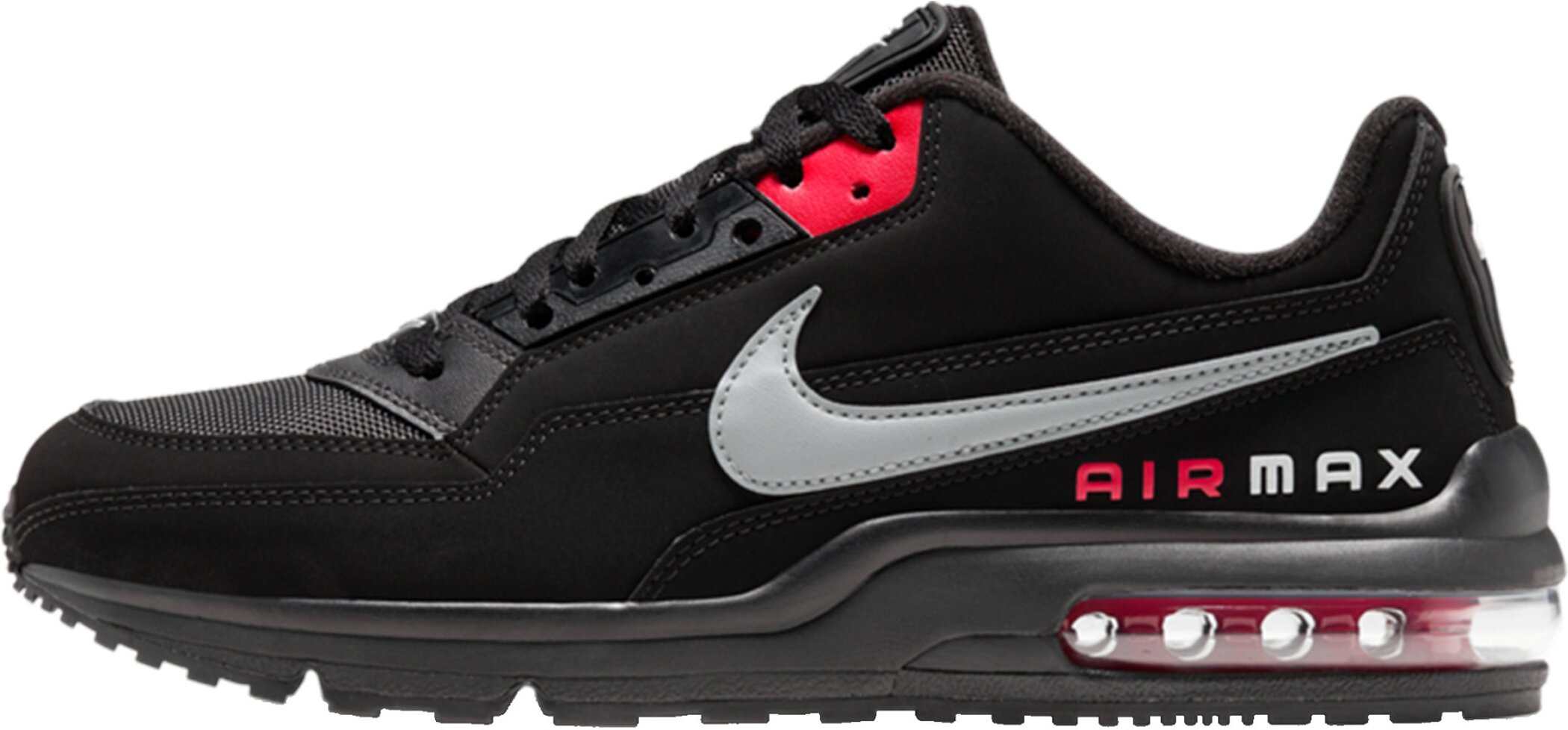 Sneaker NIKE SPORTSWEAR "Nike Air Max LTD 3", Herren, Gr. 41, schwarz, lt smoke grau, university rot, Schuhe Sneaker