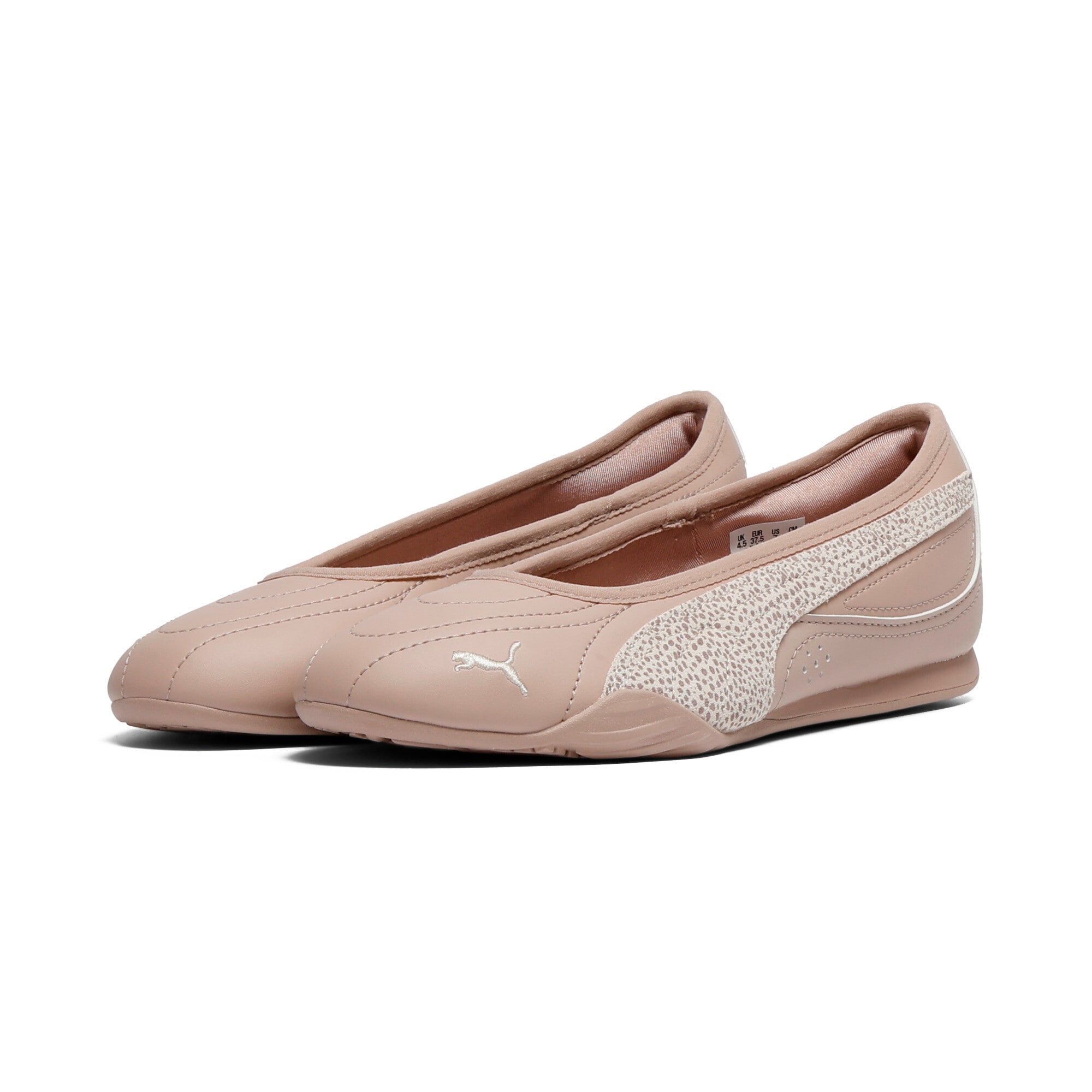 Sneaker PUMA "CATCH SOLEIL BALLERINA TOPCAT", Damen, Gr. 40, rose latte, frosted ivory, puma gold, Synthetik, Schuhe Sneaker, Design auf den Spuren des Puma Speedcat