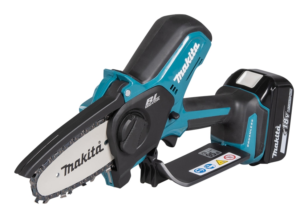 Akku-Astschere MAKITA "»DUC101RX06« 18V, 10 cm, 8 m/s, Inkl. Akku", türkis, Gartenscheren-Maschinen, für Park-und Baumpflege,zum Ausasten + Korrekturschnitte