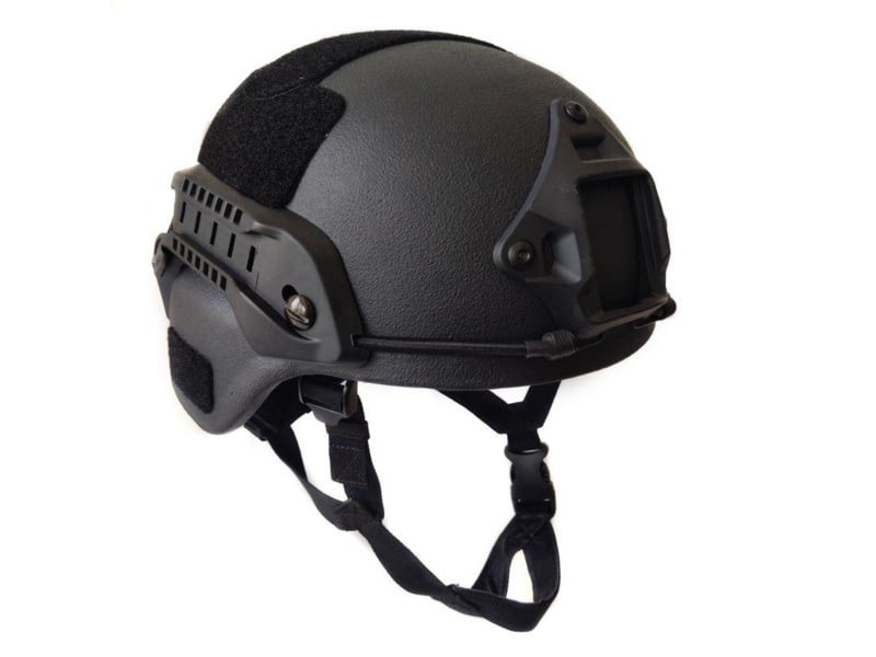 221B Tactical L3A Legacy MICH Ballistic Helmet Black Small/Medium LSSMICHHELM-S/M-BLK