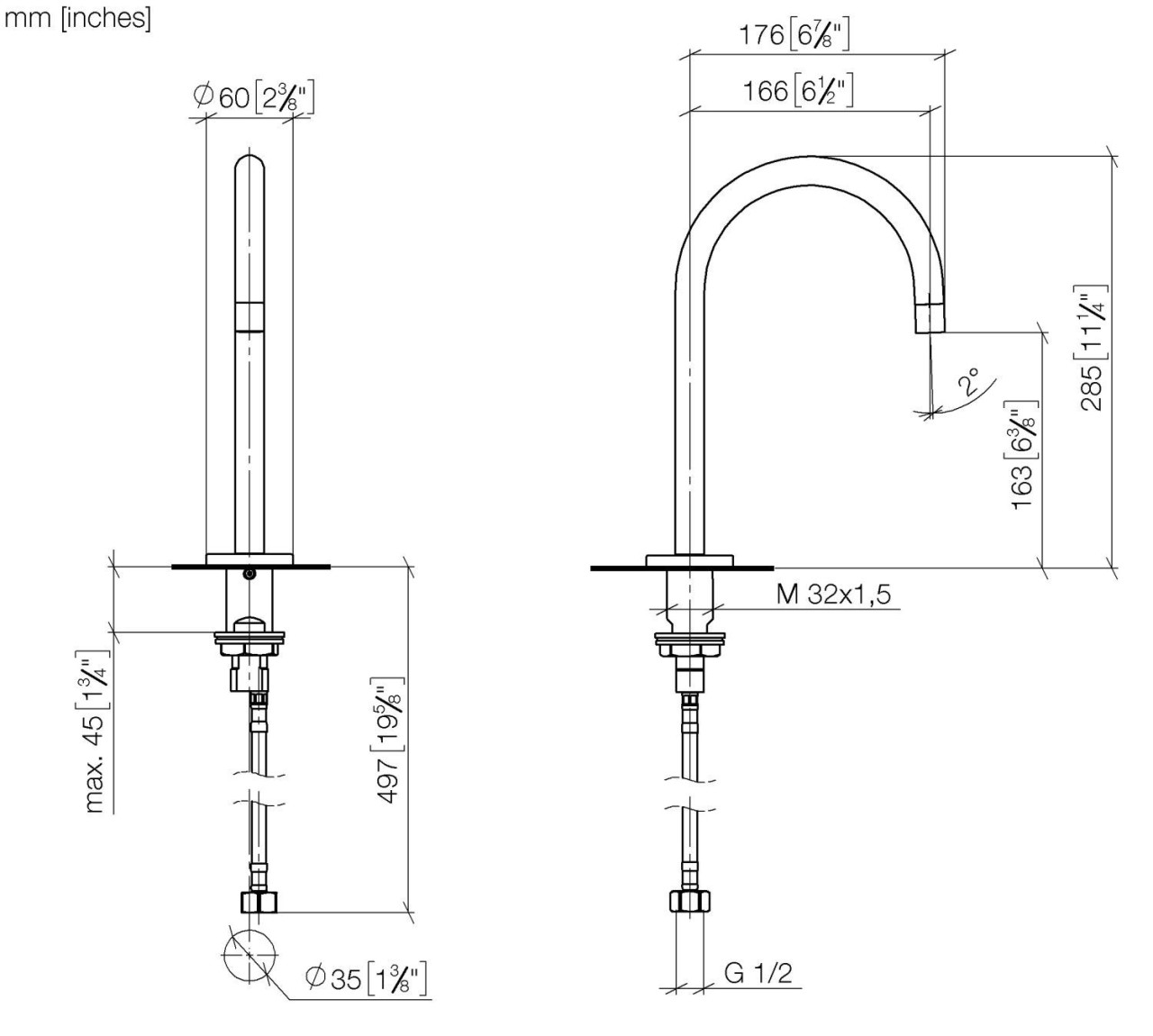 Dornbracht Waschtisch-Stand-Auslauf 13716882-47 Image