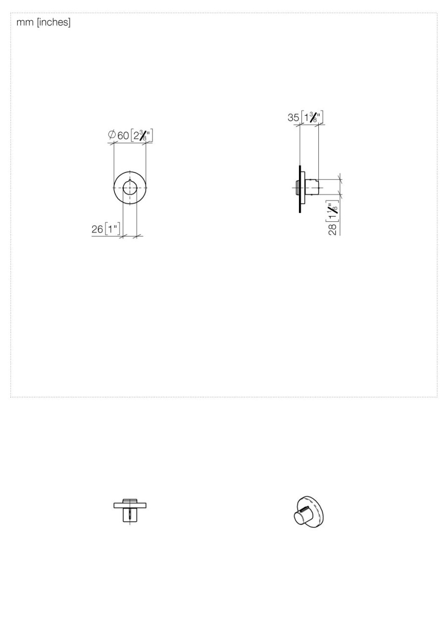 Dornbracht Unterputzventil, rechtsschließend 36608660-27 Image