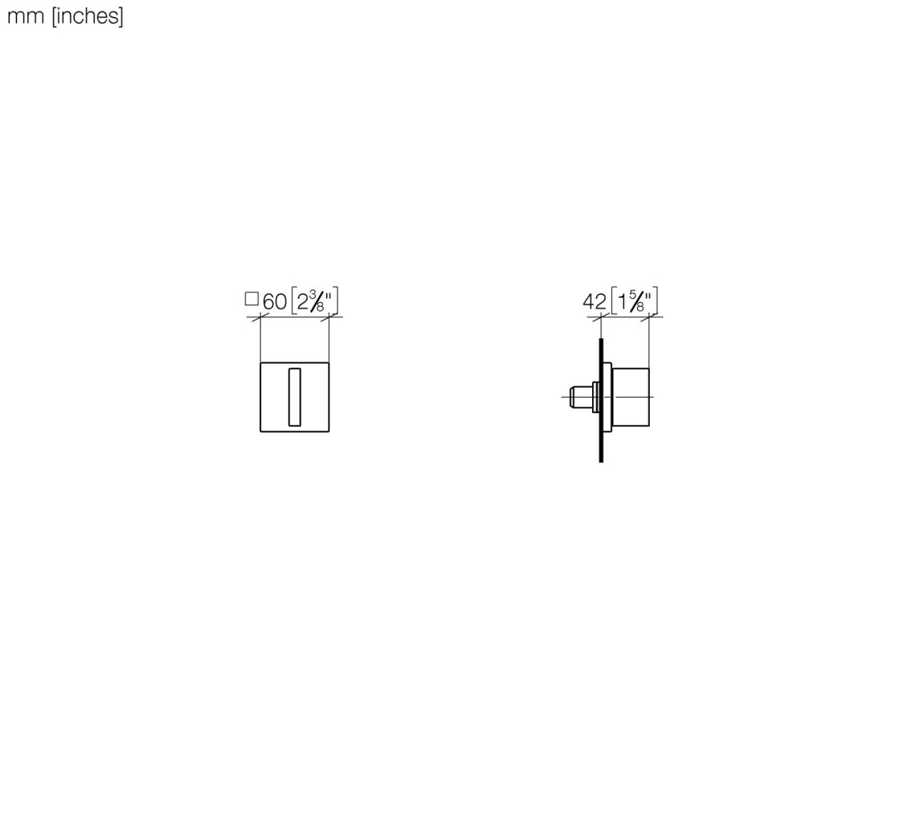 Dornbracht Unterputzventil, rechtsschließend MEM 36608782-42 Image