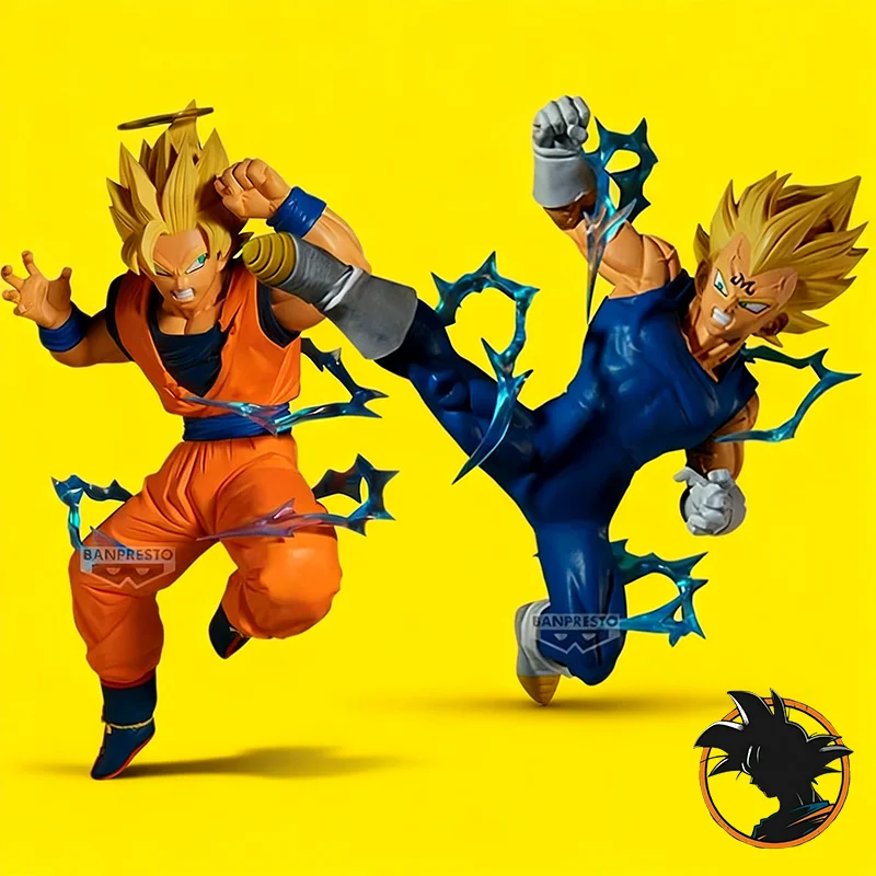 Bandai Originale Banpresto Dragon Ball Z Super Saiyan Son Goku Vs Majin Vegeta Figure Anime Statue Action Bambole Giocattoli Per Bambini Regali