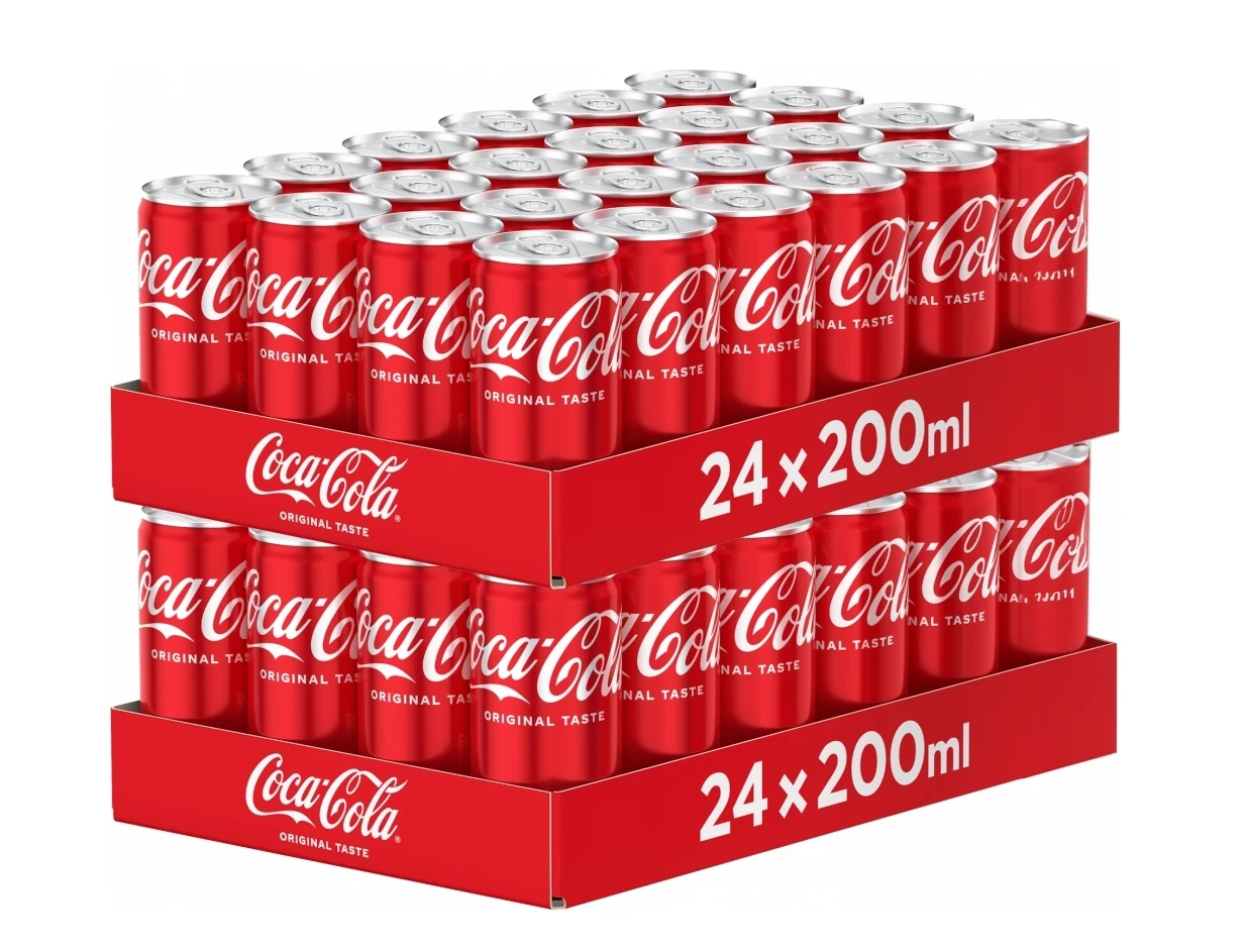 Coca Cola kohlensäurehaltiges Getränk in der Dose 48x330ml-Coca-Cola