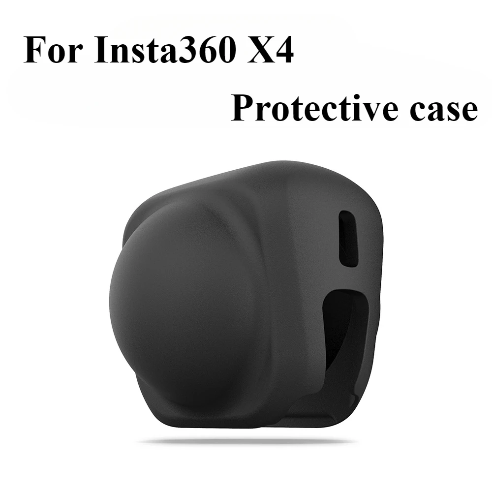 Objektivdeckel für Insta360 X4 Schutzabdeckung Zubehör Insta 360X4 Kamera Anti-Staub Anti-Kratz-Silikon-Objektiv-Schutzhülle Image