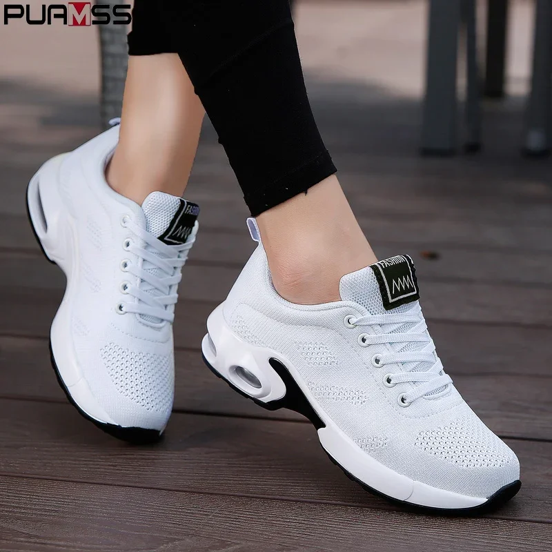 PUAMSS Frauen Plattform Casual Turnschuhe Schuhe Mesh Atmungsaktive Laufschuhe Chunky Sommer Sport Tenis Schuh Luxus Vulkanisieren Schuhe