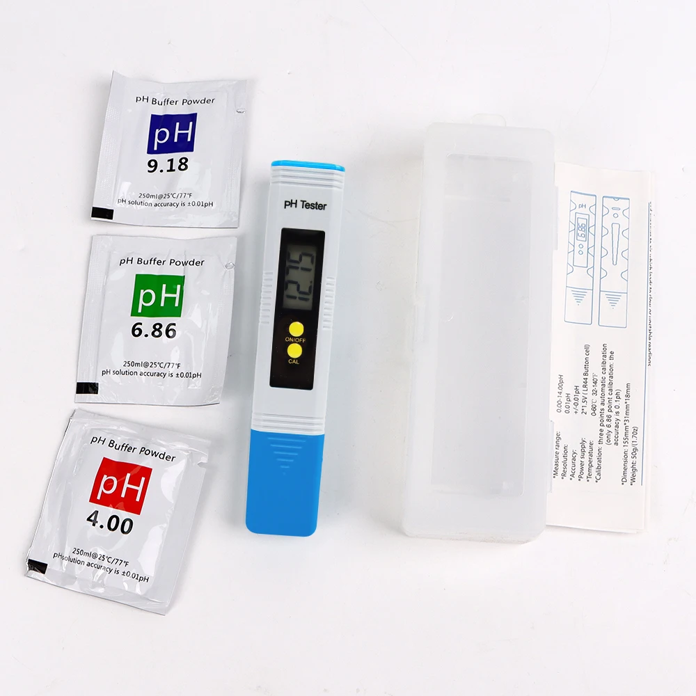 Wasserqualitätstester, LCD-Digital-pH-Messgerät, hohe Genauigkeit, 0,01, Aquarium, Pool, Wassertester, automatische Kalibrierung Image