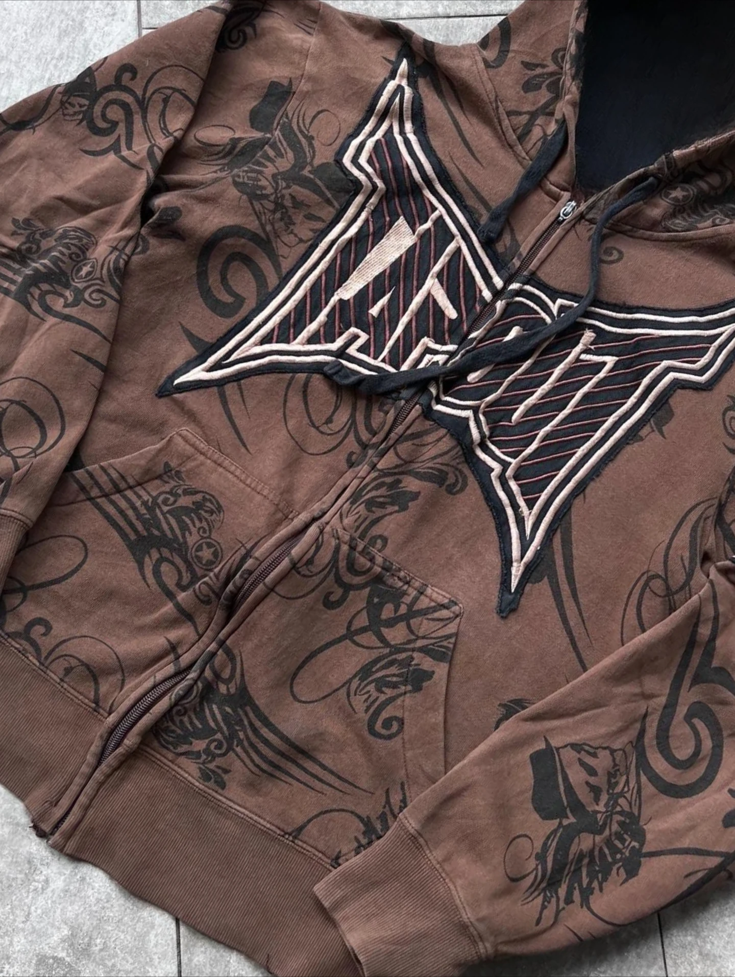 90er Jahre hochwertiger Tapout Marke Baumwolle Hoodie High Street Boy American Style Y2K Hip Hop Reißverschluss Pullover Hoodies Mann Top