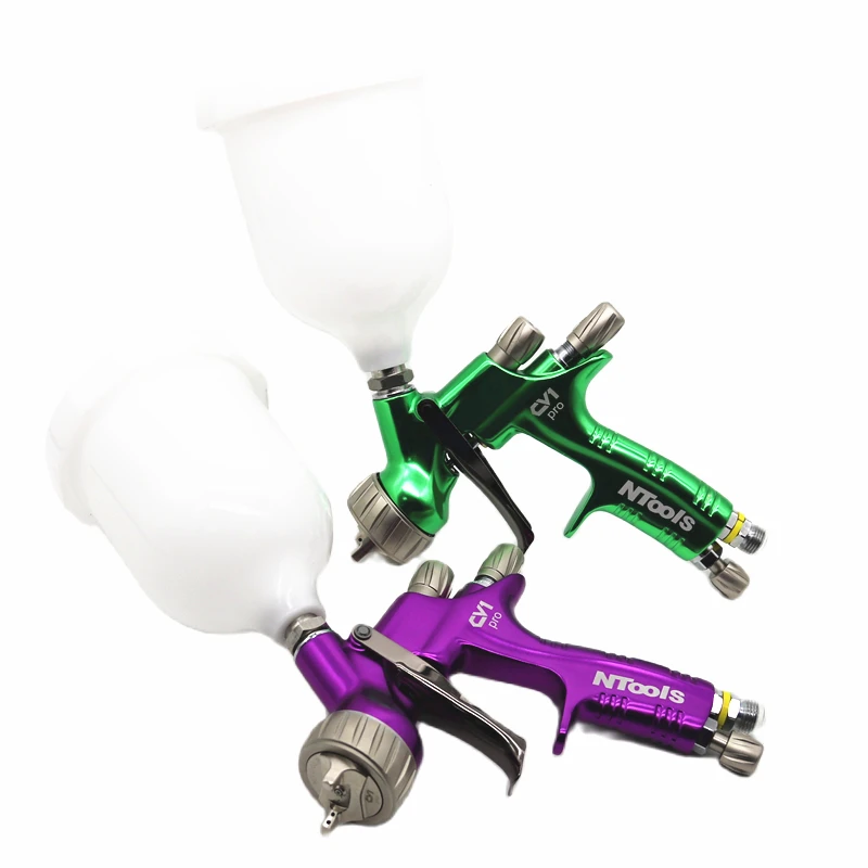 Pistola a spruzzo per vernice LVLP pistola a spruzzo ad aria con ugello da 1.3mm con ugello da 1.5mm spruzzatore per vernice/pistola a spruzzo ad aria/utensili ad aria/due dimensioni dell'ugello