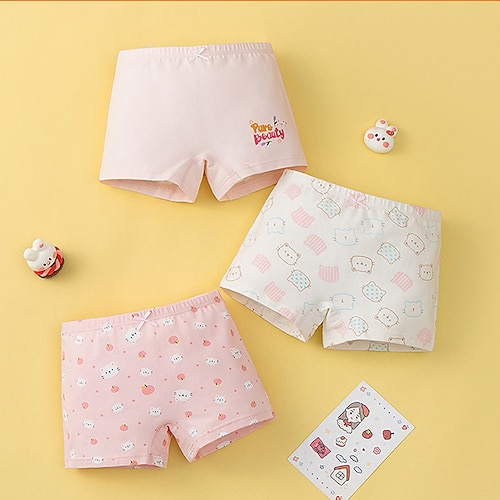 Mädchen Tiermotiv / Cartoon Unterwäsche Baumwolle Niedlich / Basic Kinder 4-12 Jahre Normale Passform Heim / Innen Image