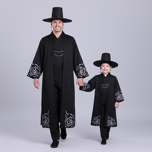 Kpop-inspiriert Von koreanischen Idolen inspiriert Popstar Kostüm Hanbok Festkleidung Koreanisch traditionell Virtuelles Idol for Herren Erwachsene Halloween Karneval Leistung Comic-Konzert Anime Expo Image