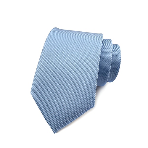 Gestreifte Krawatte aus Satin für Herren, verschiedene Farben für unterschiedliche Kombinationsbedürfnisse, geeignet für Business, Hochzeit und formelle Anlässe, elegante und modische Krawatte Image