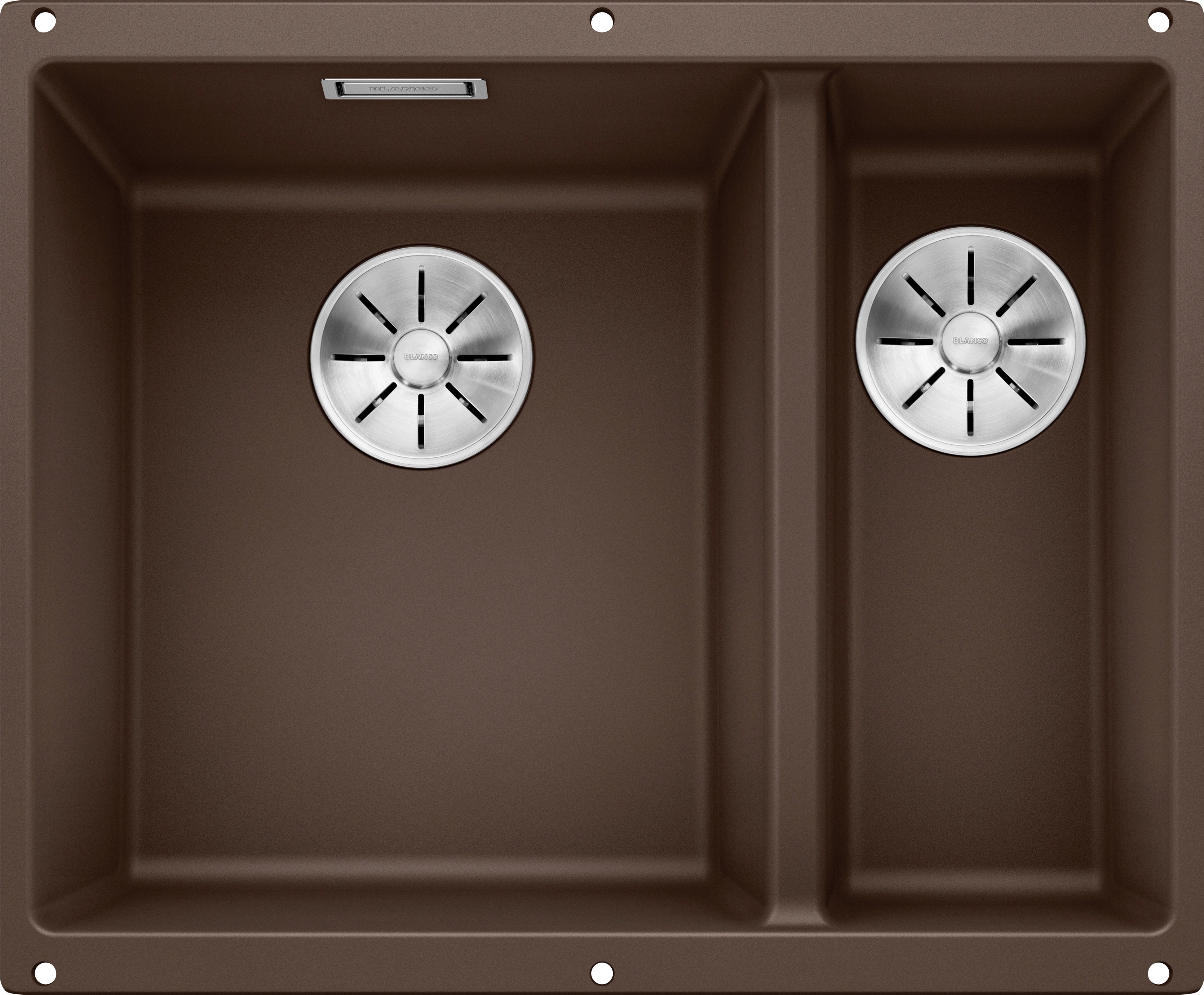 Granitspüle BLANCO "SUBLINE 340/160-U", natur, B:55,5cm H:19cm, Verbundwerkstoff, Küchenspülen Image