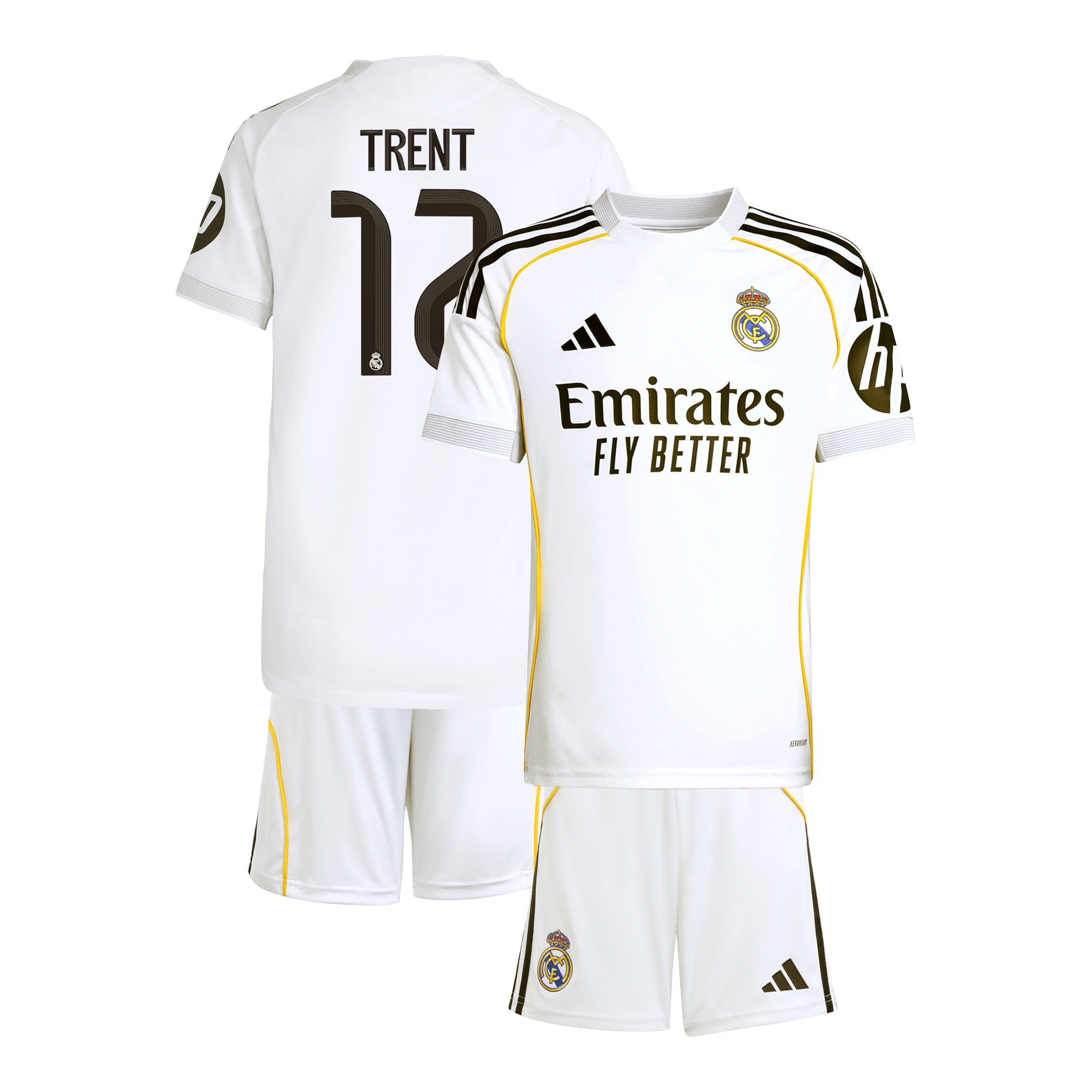 Real Madrid adidas Mini-Heimausrüstung 2025-26 - Jugendliche mit aufdruck Trent 12 Image