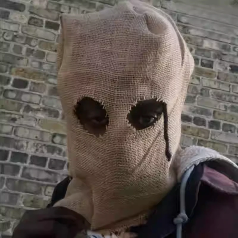 Leinen Vollgesichts-Sturmhaube, atmungsaktiv, Halloween, Horror, Cosplay, Maske, Persönlichkeit, DJ, Rock, Hip Hop, Kopfbedeckung, Hut