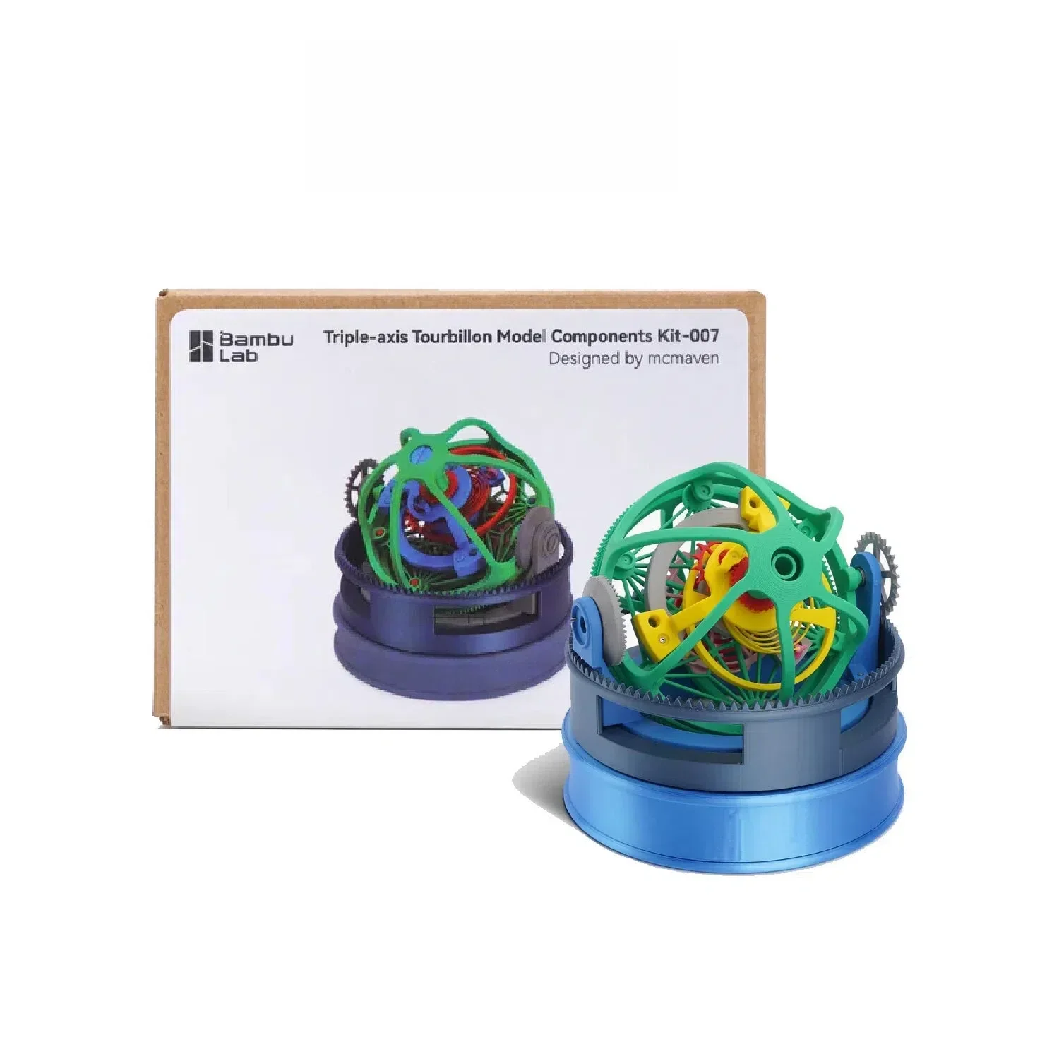 Für Bambulab Makerworld Kit Triple-Axis Tourbillon von Bambu Maker World Tourbillon Modell 3D-gedruckbares Komponenten-Kit 007 Image