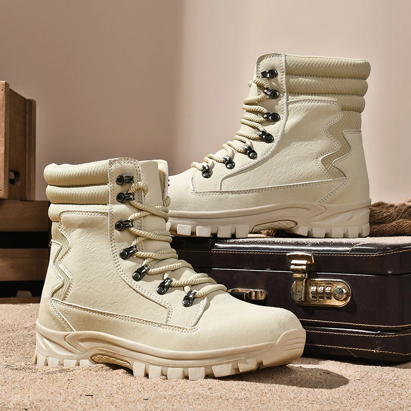 Neue Paarschuhe, Outdoor-Sport-Wanderschuhe, trendige und modische wasserdichte Damenstiefel im britischen Stil, Herrenstiefel, warme Wanderschuhe, Damenschuhe