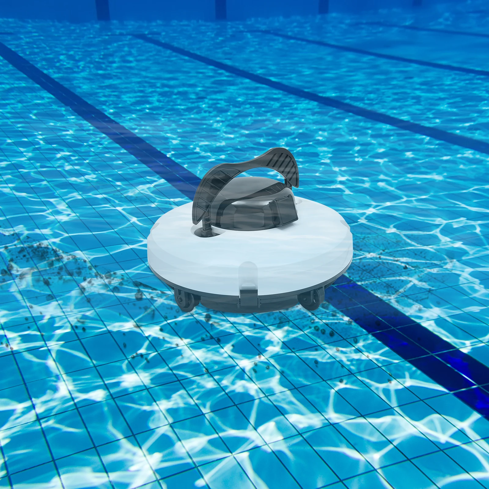 Aspirateur de piscine robot sans fil, nettoyeur automatique de piscine, Machine de nettoyage de piscine ﻿