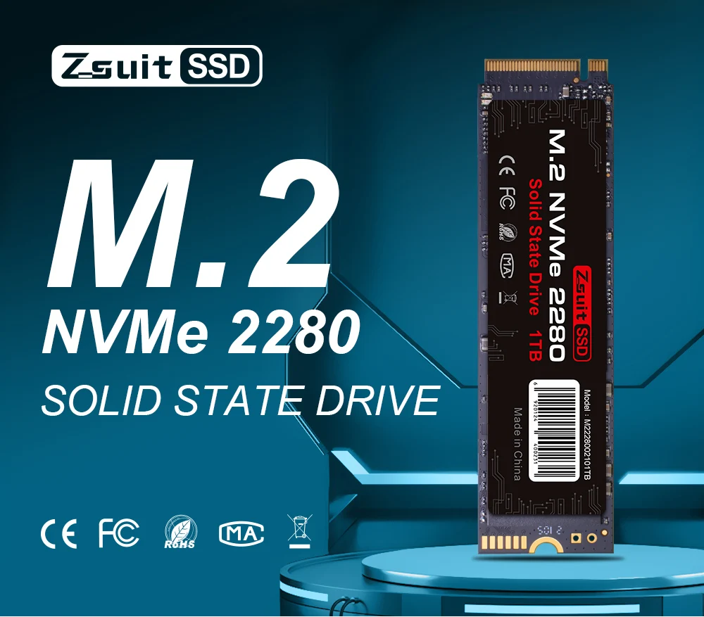 Zsuit SSD 1TB NVME M2 256gb 512GB 128 GB 120 GB SSS M2 NVME Interne Solid State festplatte Festplatte Für Notebook Desktop Festplatte Image