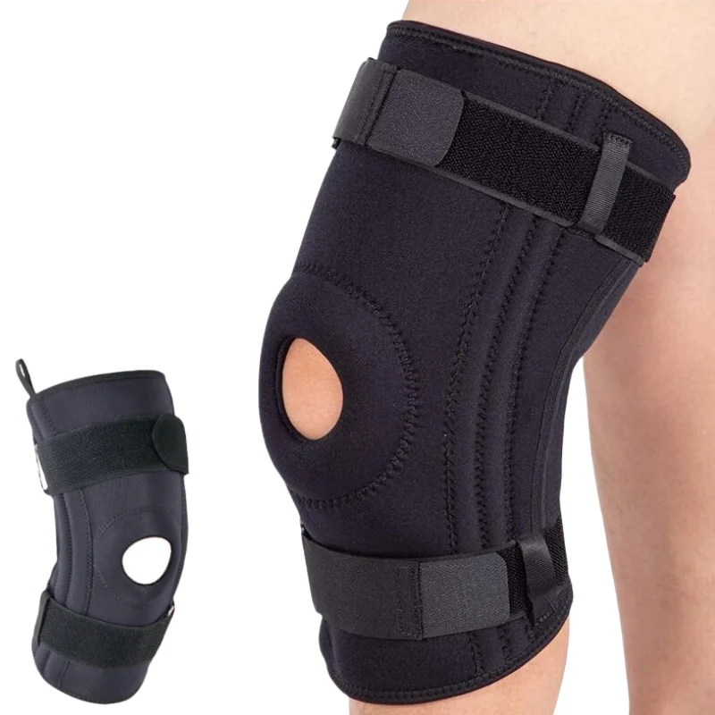 1 pz ginocchiera per dolore al ginocchio con cuscinetto in gel rotuleo e stabilizzatori laterali supporto per ginocchio artrite recupero da infortuni al menisco