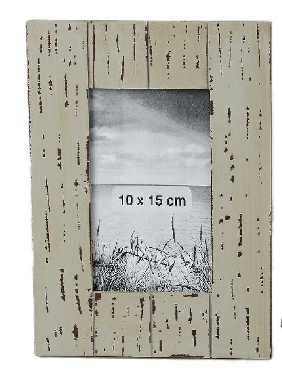 Bilderrahmen Foto Fotorahmen grau/braun 10x15 cm MDF Stückpreis Image