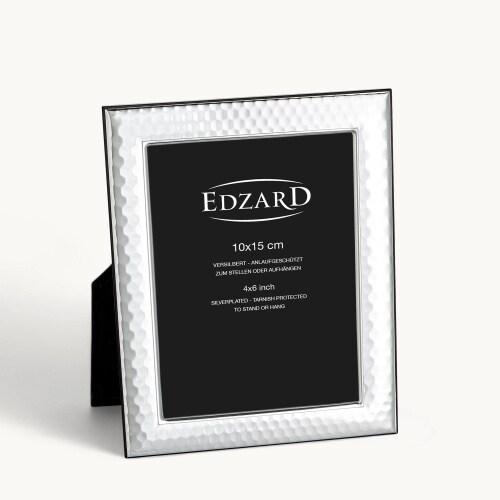 Fotorahmen Casalini (10x15 cm), edel versilbert, anlaufgeschützt, mit Holzdekor-Rücken Image