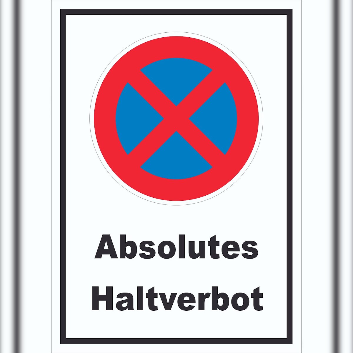 HB-Druck Absolutes Haltverbot Schild A6 (105x148mm) Image