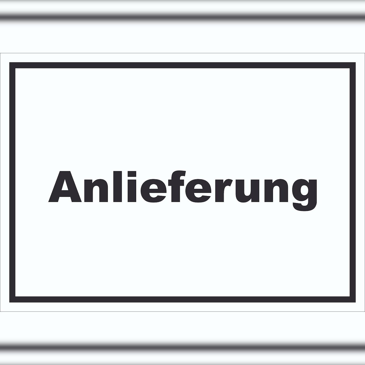 HB-Druck Anlieferung Schild mit Text Annahme waagerecht A6 Rückseite selbstklebend Image