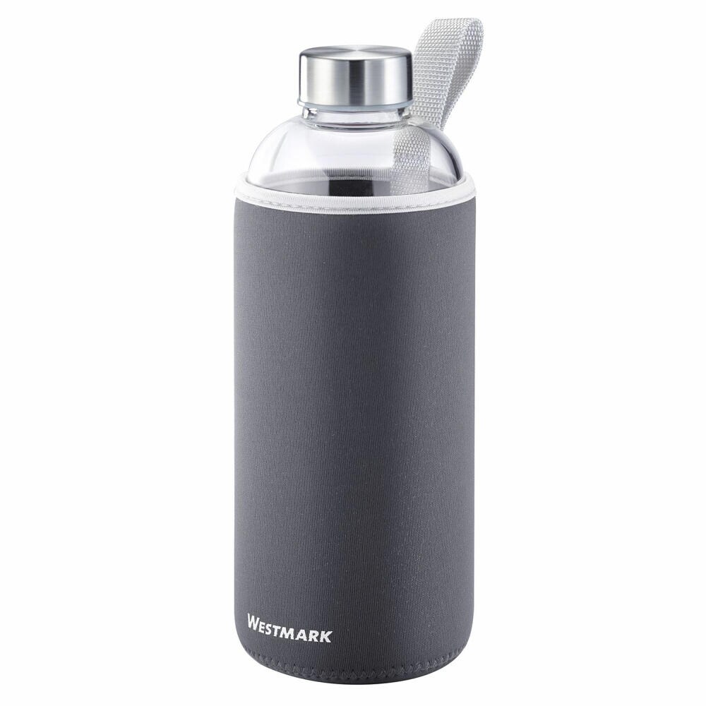 Westmark Trinkflasche Viva aus Glas 1 l, mit Cover, anthrazit, 5274226A Image