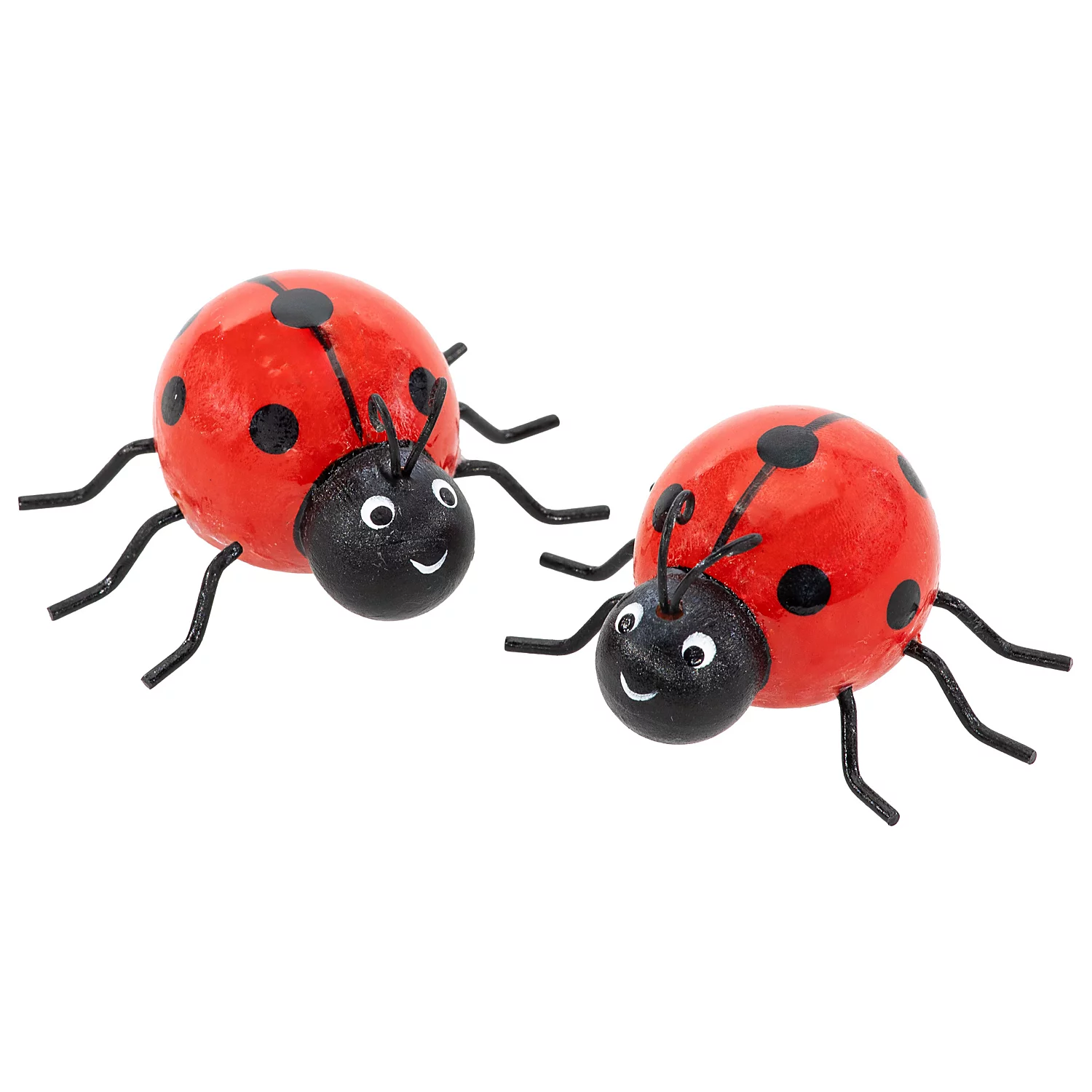 Deko-Marienkäfer, rot-schwarz, 2 Stück Image