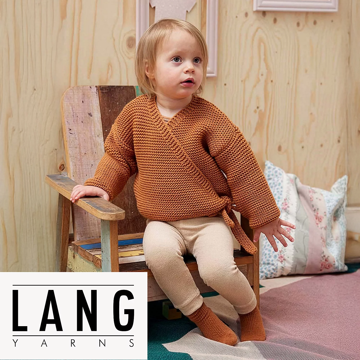 Strickanleitung – Wickeljacke Inge aus Lang Yarns Merino 200 Bébé