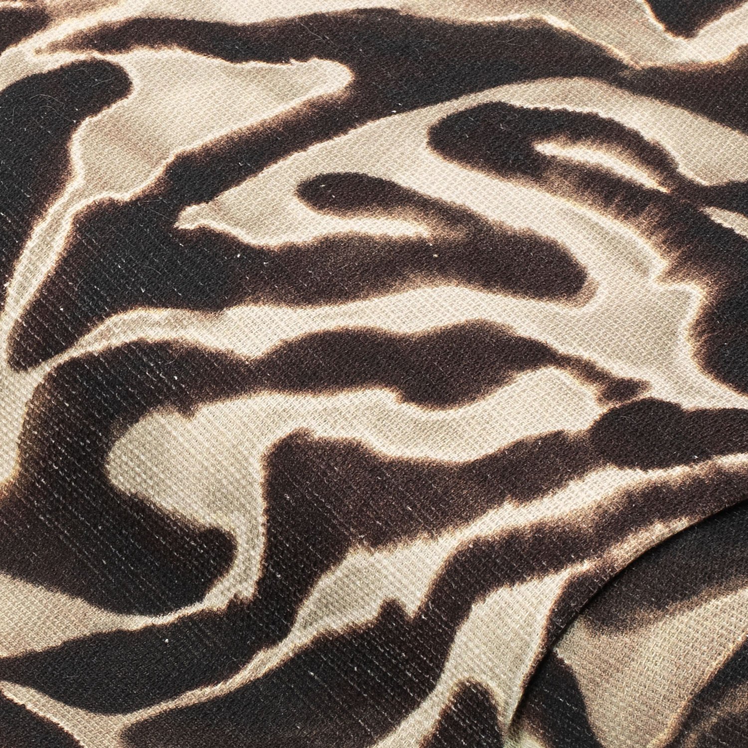 Baumwoll-Struktur-Canvas Animal, braun-color